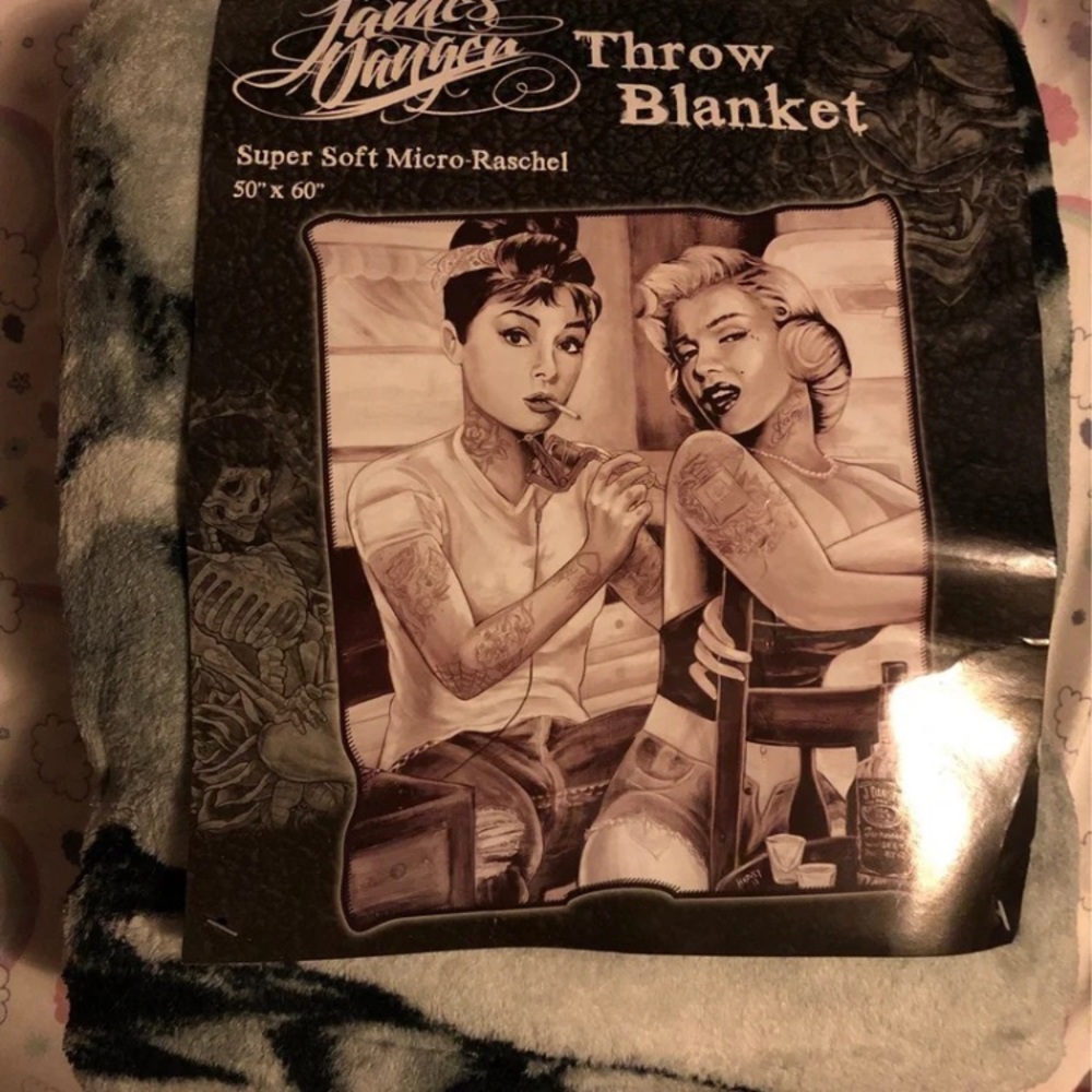 Rare James Danger Marilyn and Audrey blanket